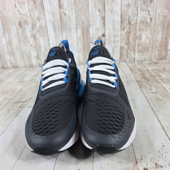 Nike Air Max 270 Black Photo Blue White Sneakers 943345-034 Womens 7.5 Youth 6Y - Picture 4 of 8